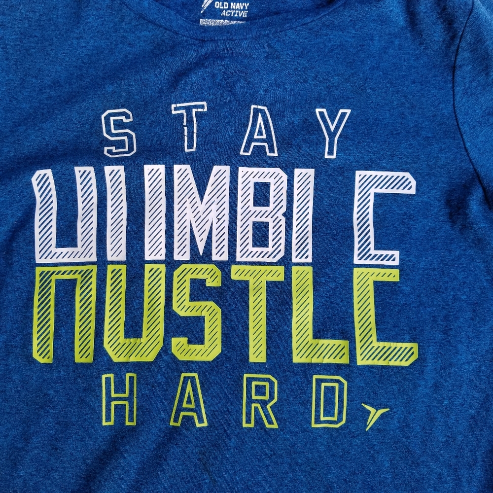 Old Navy Active STAY HUMBLE HUSTLE HARD T-shirt - Picture 3 of 8